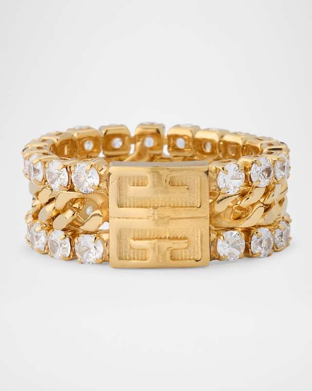 4G Crystal Statement Ring